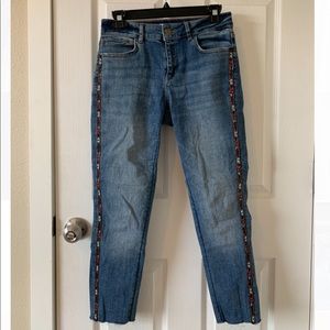 Zara Embroidered Jeans
